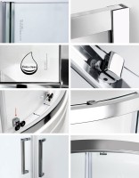 Душевой уголок Wasserkraft Main 41S23 100x100 см