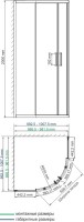 Душевой уголок Wasserkraft Main 41S23 100x100 см