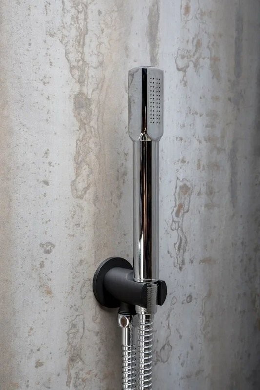 Душевой комплект Boheme Fusion 130-BCR С ВНУТРЕННЕЙ ЧАСТЬЮ, Black Chrome
