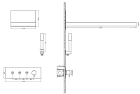 Душевой комплект Boheme Fusion 130-BCR С ВНУТРЕННЕЙ ЧАСТЬЮ, Black Chrome