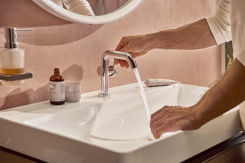 Смеситель для раковины Hansgrohe Tecturis S 73320000 хром