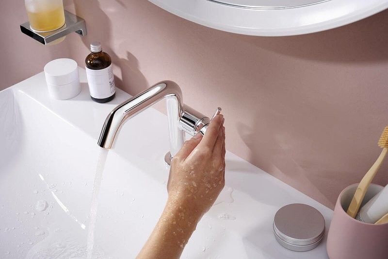 Смеситель для раковины Hansgrohe Tecturis S 73320000 хром