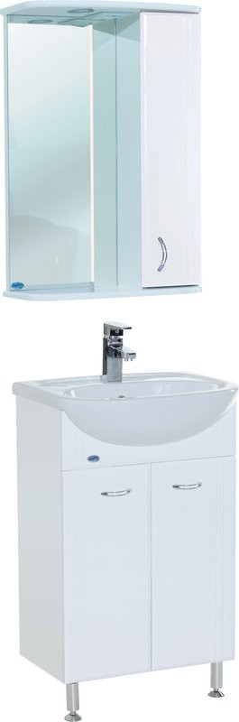 Зеркало Bellezza Астра R 50 белое