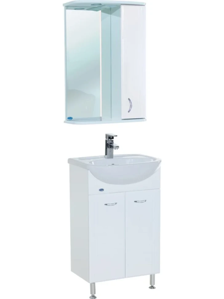 Зеркало Bellezza Астра R 50 белое