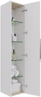 Шкаф-пенал для ванной Dreja Prime Prime 35 белый глянец, универсальный