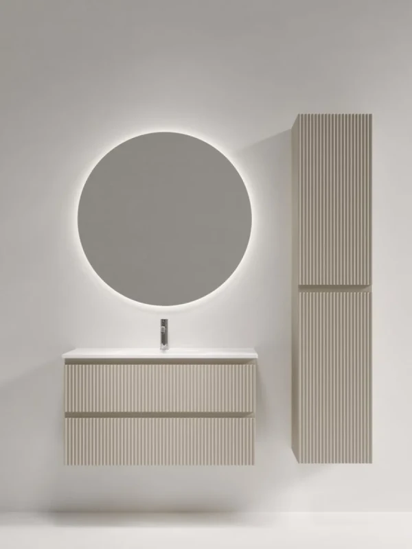 Мебель для ванной комнаты Sancos Snob R 90 Beige Soft, раковина CN7030