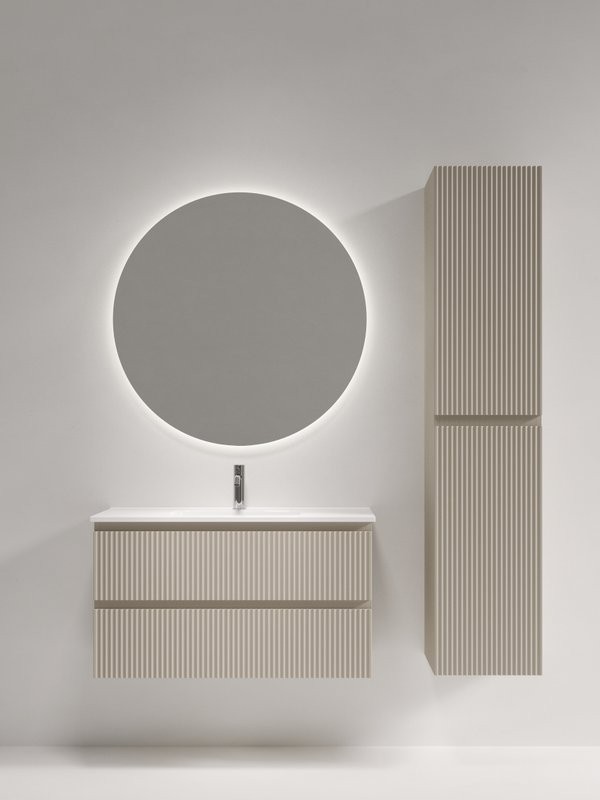 Мебель для ванной комнаты Sancos Snob R 90 Beige Soft, раковина CN7030