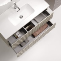 Мебель для ванной комнаты Sancos Snob R 90 Beige Soft, раковина CN7030