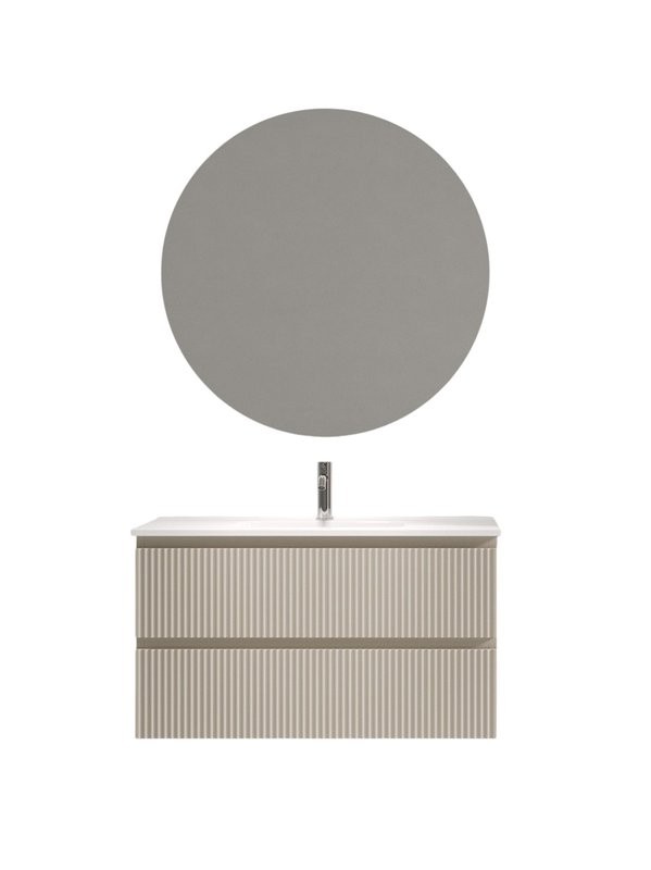 Мебель для ванной комнаты Sancos Snob R 90 Beige Soft, раковина CN7030