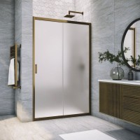 Душевая дверь в нишу Vegas Glass ZP Tur Novo h1900 155 05 10 профиль бронза, стекло сатин