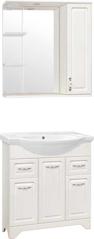 Мебель для ванной комнаты Style Line Олеандр-2 75 Люкс, рельеф пастель