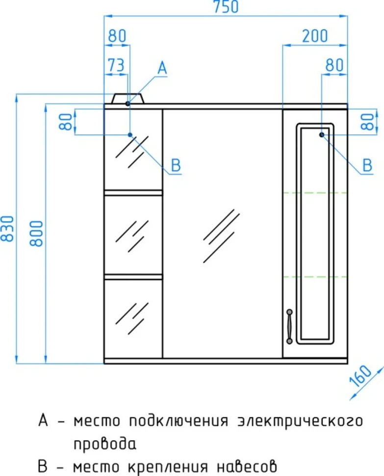 Мебель для ванной комнаты Style Line Олеандр-2 75 Люкс, рельеф пастель