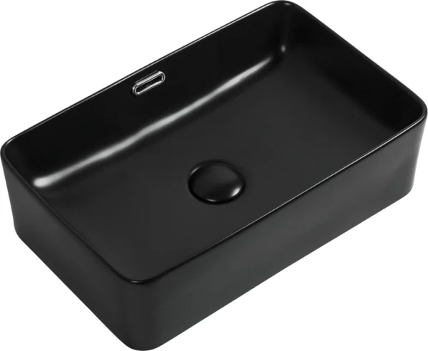 Накладная раковина Aquanet Perfect 2-MB черная матовая
