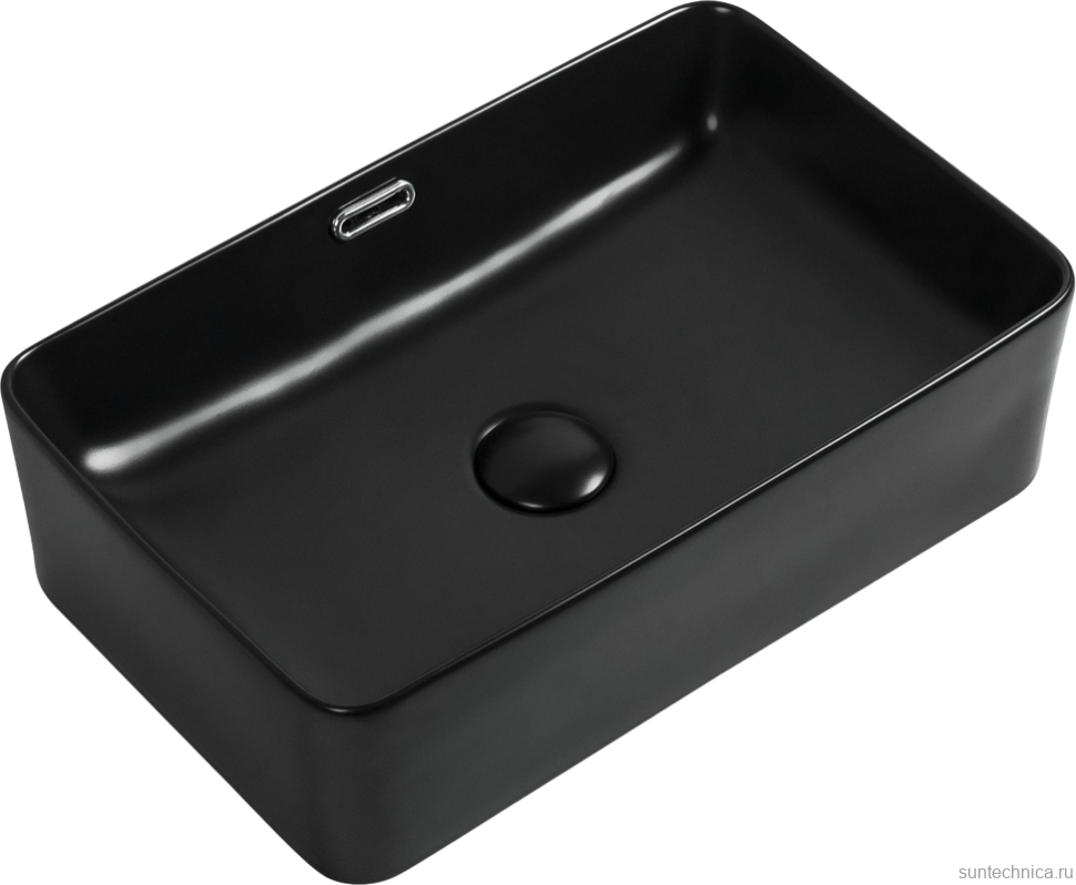 Накладная раковина Aquanet Perfect 2-MB черная матовая