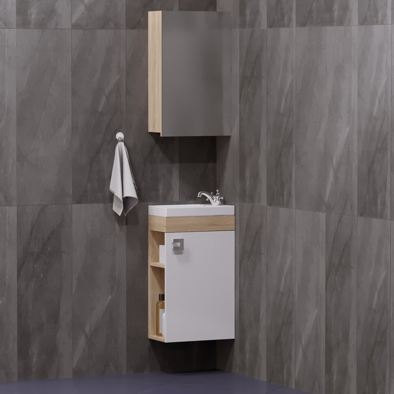 Зеркало-шкаф Corozo Комо 40 сонома