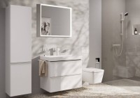Смеситель для раковины Hansgrohe Tecturis E 150 Fine 73040700 матовый белый