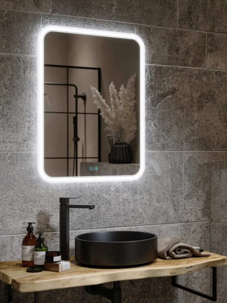 Зеркало Alavann Anna 60x80 с подсветкой, с антизапотеванием