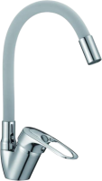 Смеситель для кухни D-lin D150628-2C с гибким изливом, серый