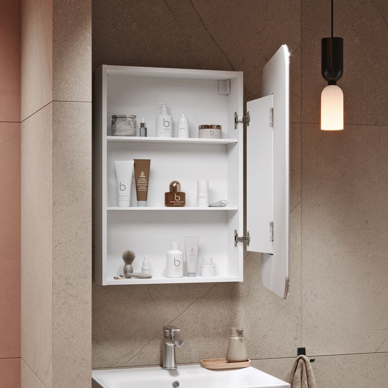 Мебель для ванной комнаты Alavann Cosmetic 60 подвесная, глянцевая белая