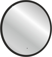 Зеркало круглое Mixline Монако с подсветкой, black