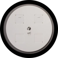 Зеркало круглое Mixline Монако с подсветкой, black