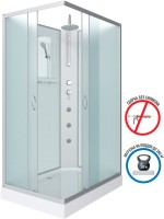 Душевая кабина Niagara Classic NG-43085-14QBKTG 100х80 см, без крыши, с гидромассажем и тропическим душем