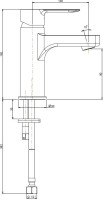 Смеситель для раковины KERAMA MARAZZI Sonata P4YO205ZNKM матовый черный