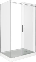 Душевой уголок Good Door Galaxy WTW+SP-C-В 110x100, профиль черный + очиститель для стекол