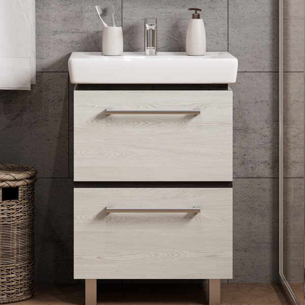 Тумба с раковиной AQUATON Ронда Pro 60 дуб соммерсет