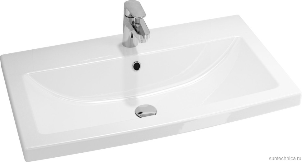 Тумба с раковиной Velvex Klaufs 70.2Y белая, напольная