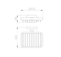 Мыльница Wonzon & Woghand Graffity WW-9324-BG настенная, золотая Мыльница Wonzon & Woghand Graffity WW-9324-BG настенная, золотая