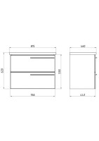 Мебель для ванной комнаты ASB-Mebel Тида 80