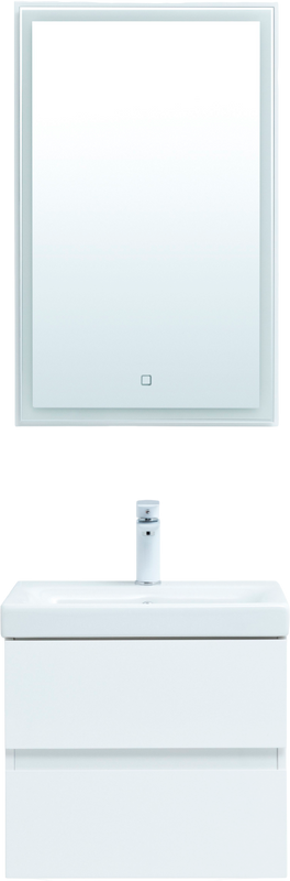 Мебель для ванной комнаты Aquanet Беркли 50 белая глянцевая