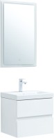Мебель для ванной комнаты Aquanet Беркли 50 белая глянцевая