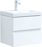 Мебель для ванной комнаты Aquanet Беркли 50 белая глянцевая