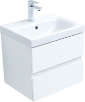 Мебель для ванной комнаты Aquanet Беркли 50 белая глянцевая