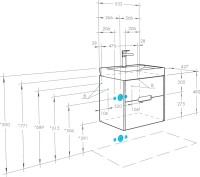 Мебель для ванной комнаты AQUATON Оливия 55 белая матовая