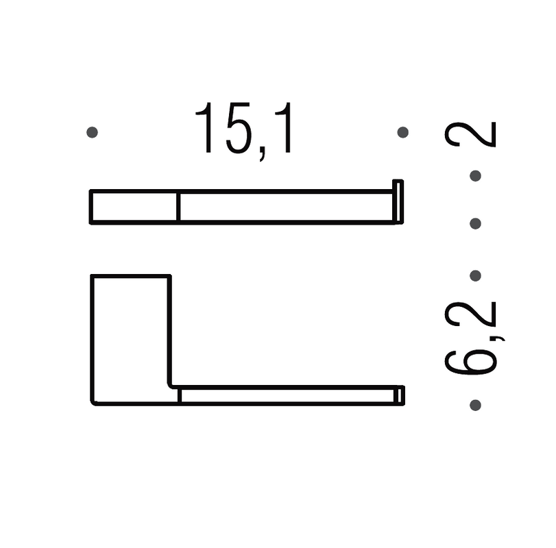 Держатель для туалетной бумаги Colombo Design MiniQ B5008D.GM графит матовый
