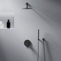 Душевой комплект Damixa Scandinavian Pure 936520300 С ВНУТРЕННЕЙ ЧАСТЬЮ, черный