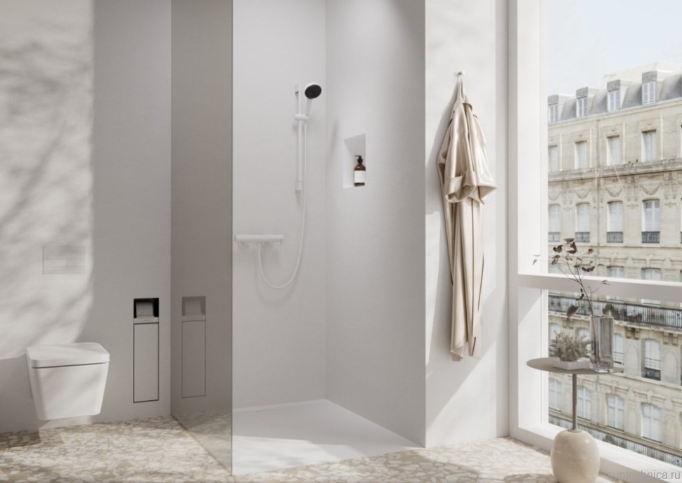 Смеситель для душа Hansgrohe Tecturis E 73620700 белый матовый