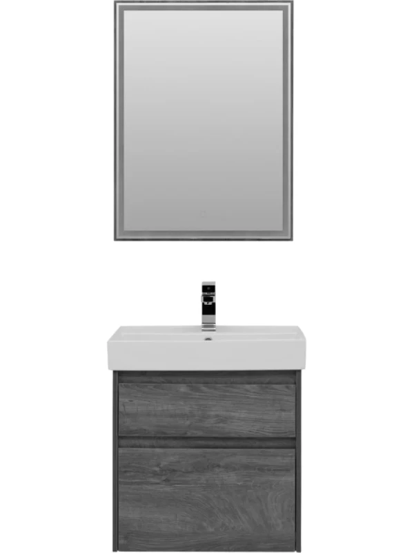 Мебель для ванной комнаты Aquanet Nova Lite 60 дуб рошелье, 2 ящика
