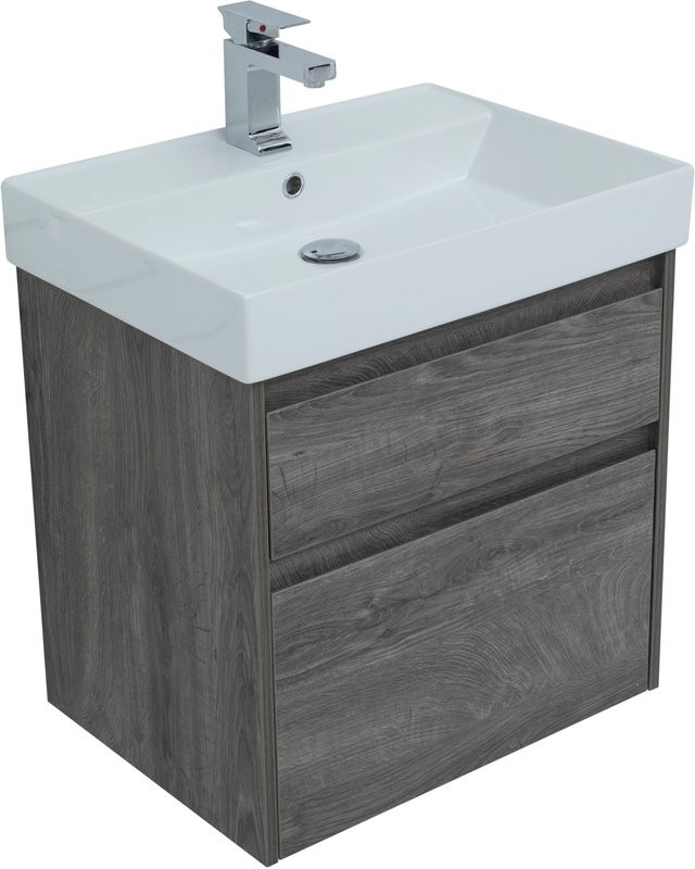 Мебель для ванной комнаты Aquanet Nova Lite 60 дуб рошелье, 2 ящика
