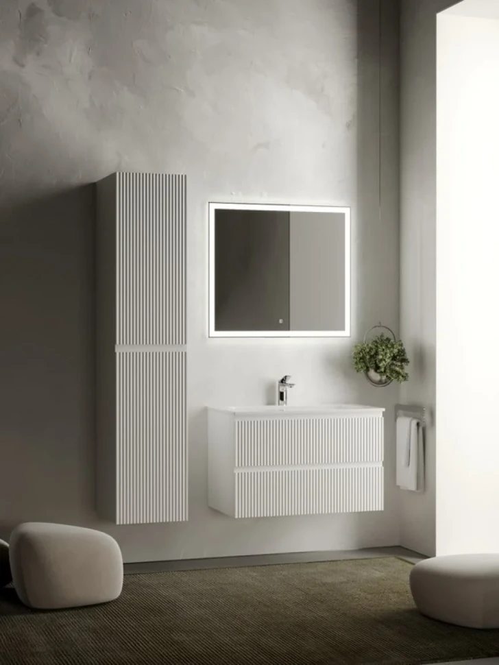 Мебель для ванной комнаты Sancos Snob R 80 см, bianco