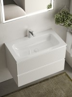 Мебель для ванной комнаты Sancos Snob R 80 см, bianco