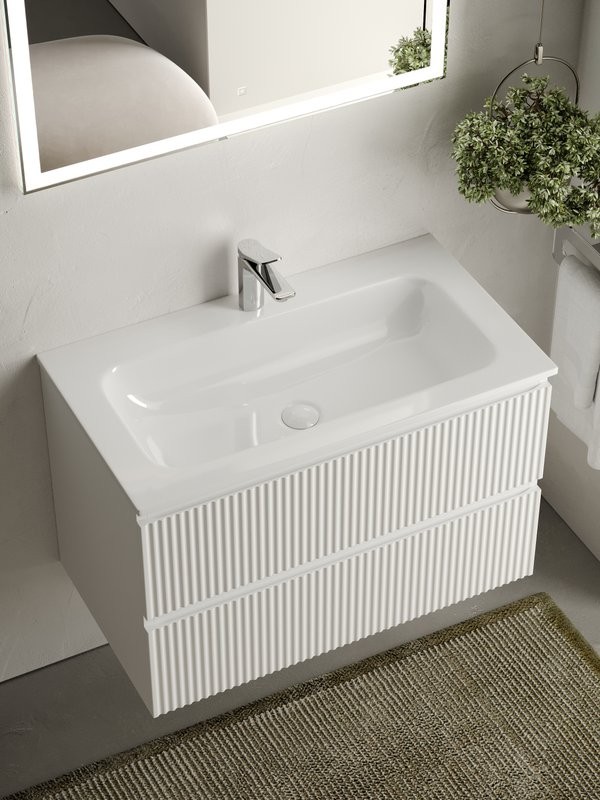 Мебель для ванной комнаты Sancos Snob R 80 см, bianco