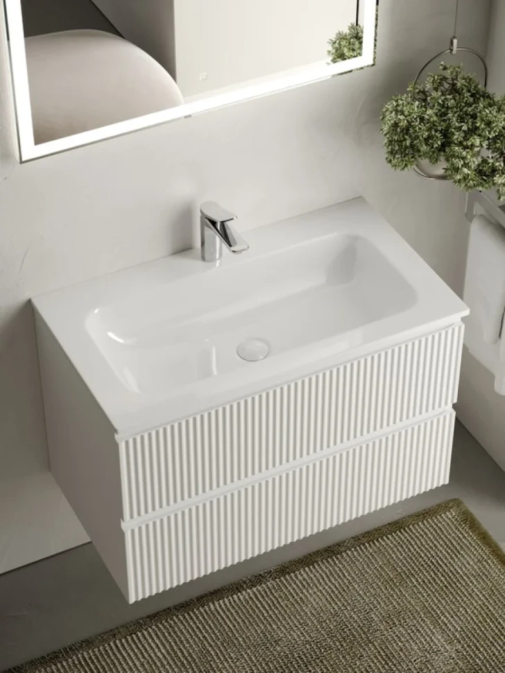 Мебель для ванной комнаты Sancos Snob R 80 см, bianco