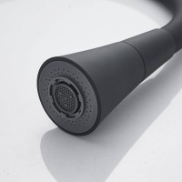 Смеситель для кухни Shevanik S543H-3 с гибким изливом, черный