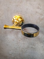 Стакан для ванной AltroBagno Corposo 080205 Gl настенный, золото, стеклянный Стакан для ванной AltroBagno Corposo 080205 Gl настенный, золото, стеклянный