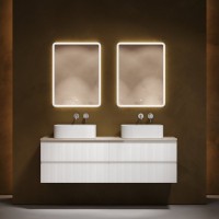 Мебель для ванной комнаты Sancos Snob T 160 bianco, столешница бежевая TT160A2, раковина CN6052