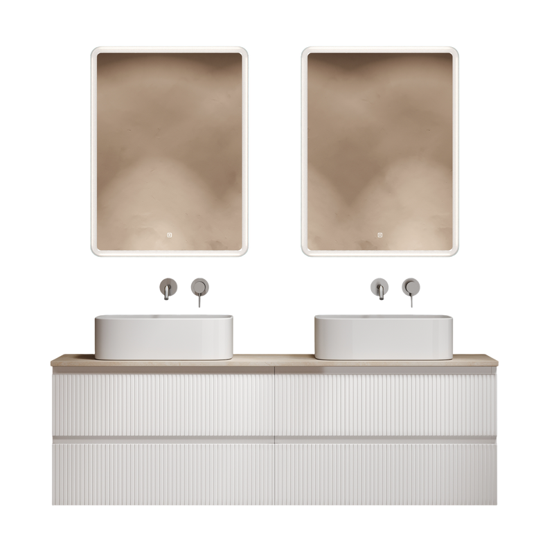 Мебель для ванной комнаты Sancos Snob T 160 bianco, столешница бежевая TT160A2, раковина CN6052